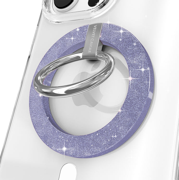 Lilac Stardust Glitter MagSafe Grip Ring