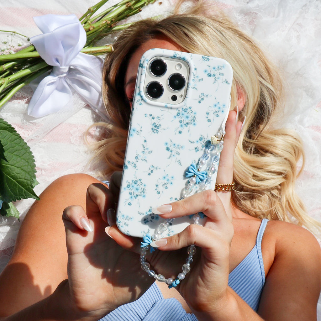 French Blue Floral iPhone Case VelvetCaviar