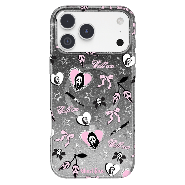 Ghost Face Goth Glitter iPhone Case