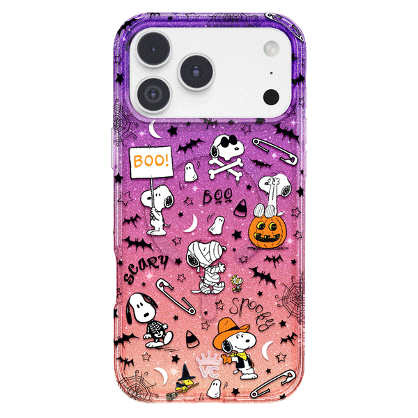Snoopy Spooky Glitter iPhone Case
