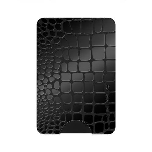 Black Croc MagSafe Wallet
