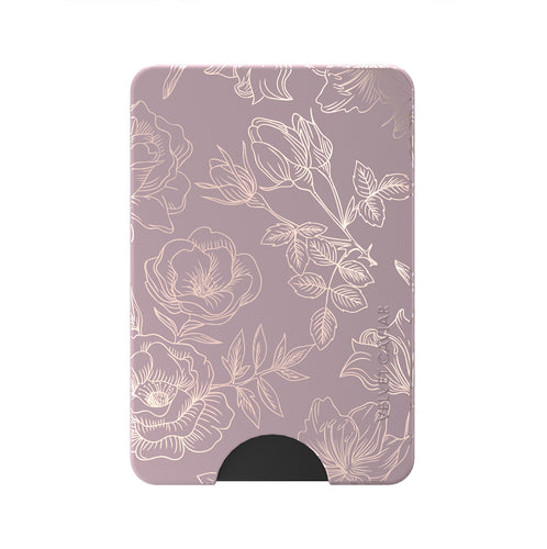 Dusty Rose Floral MagSafe Wallet