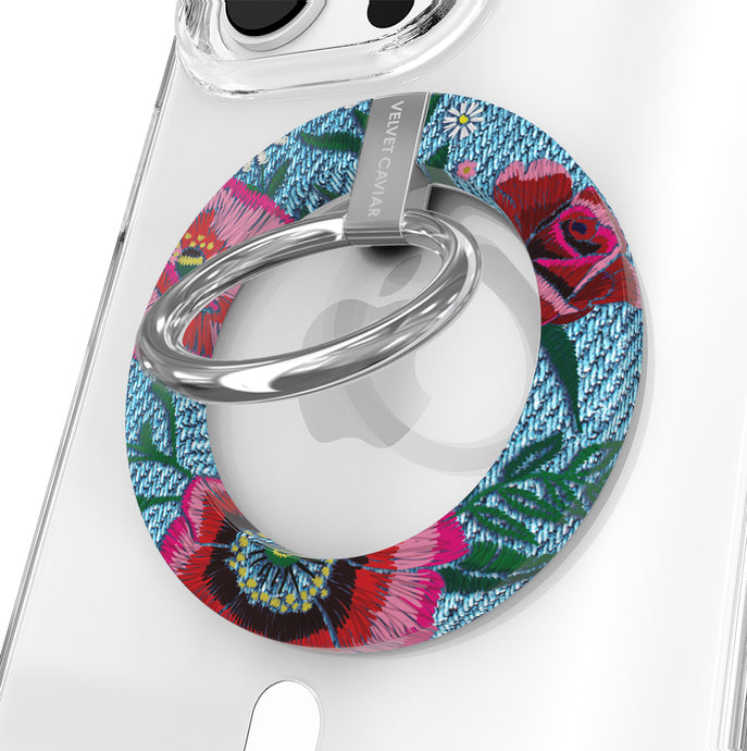 Groovy Floral MagSafe Grip Ring