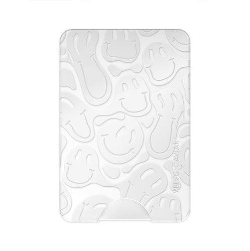 Clear Frosted Smiley MagSafe Wallet