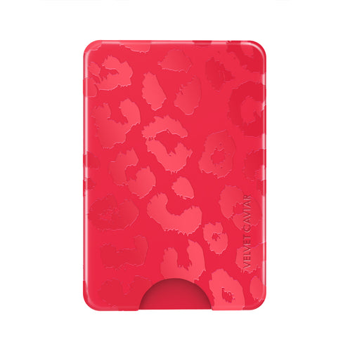Red Leopard MagSafe Wallet