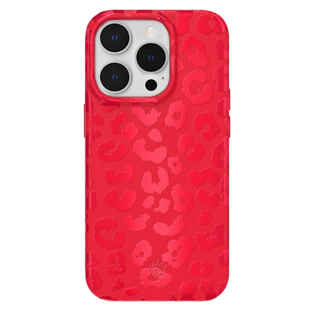 Red Hot Leopard iPhone Case VelvetCaviar