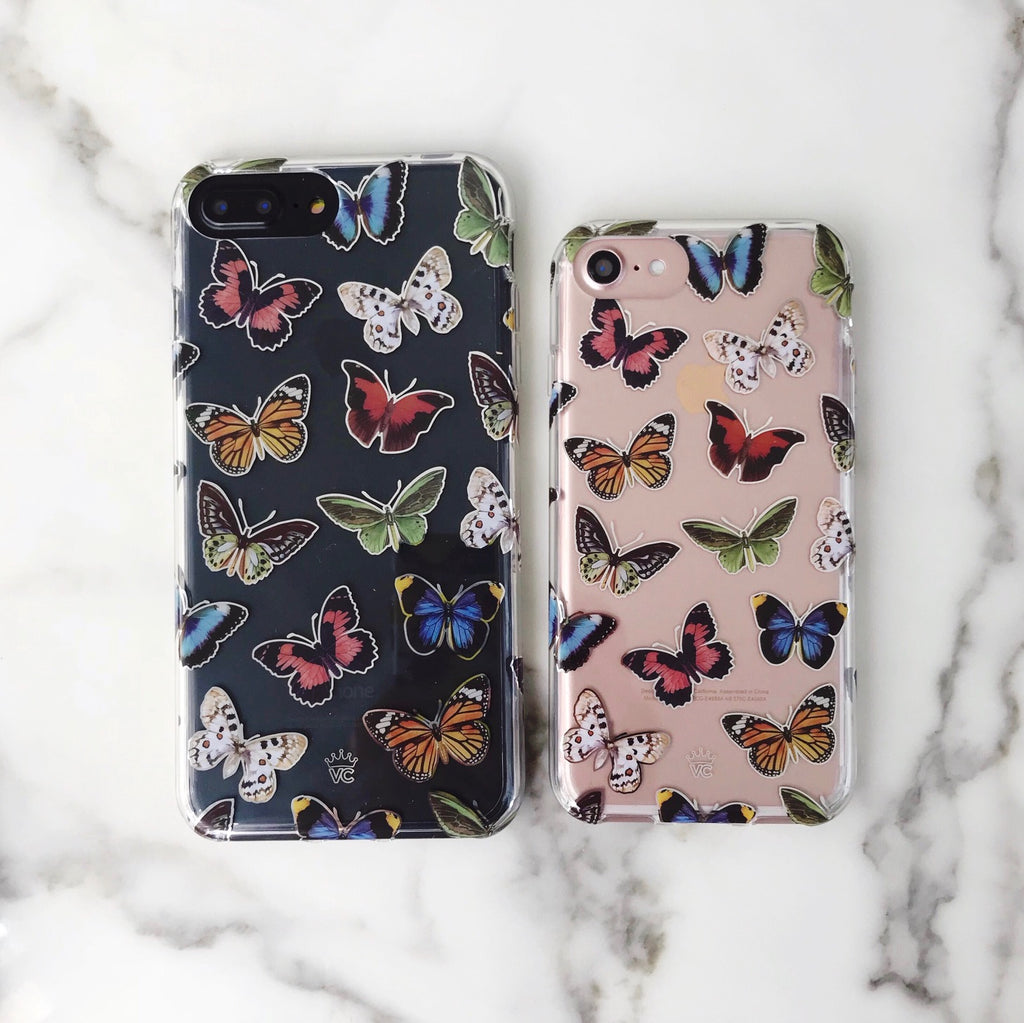 Vintage Butterfly iPhone Clear Case VelvetCaviar