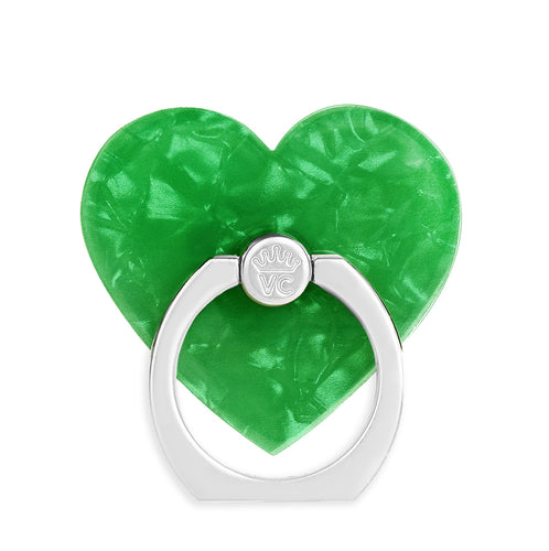 Emerald Green Quartz Phone Ring