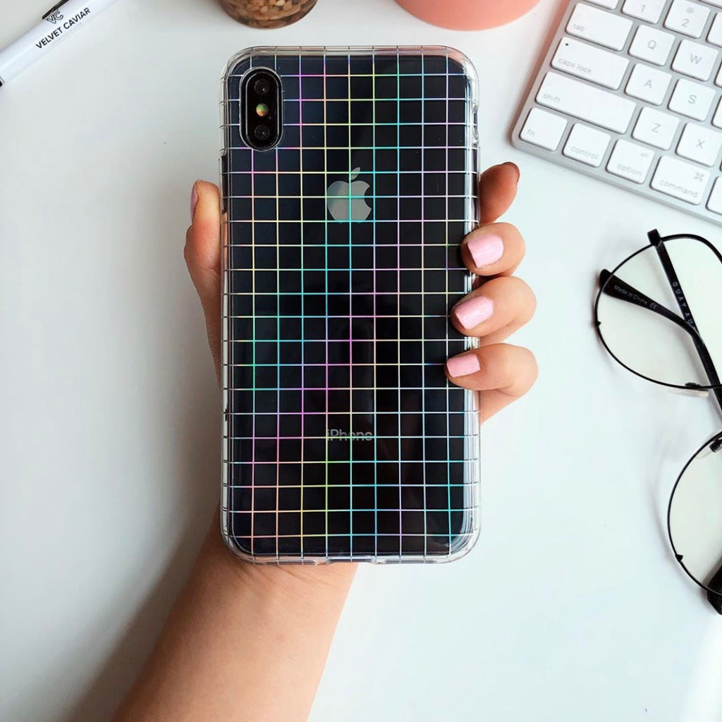 Holographic Grid iPhone Case