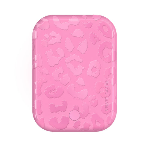 Hot Pink Leopard MagSafe Battery Power Pack