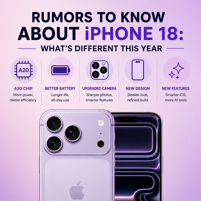 Rumors To Know About iPhone 18: What's Different This Years