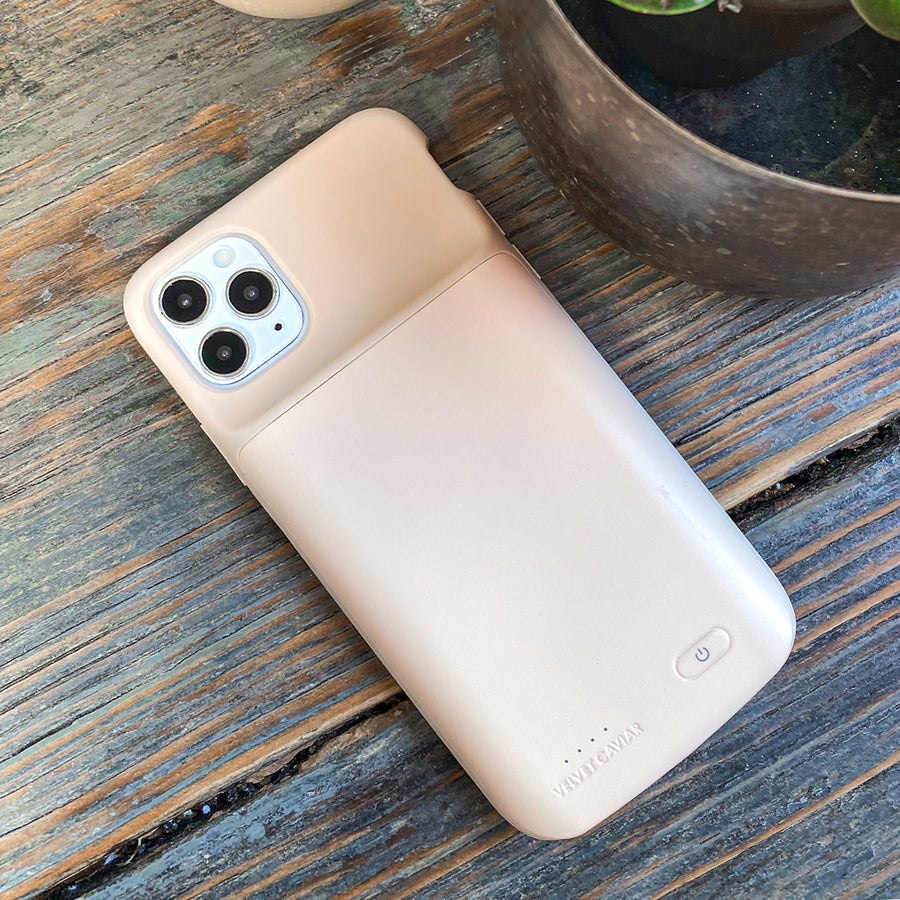 Nude iPhone Charging Case lifestyle