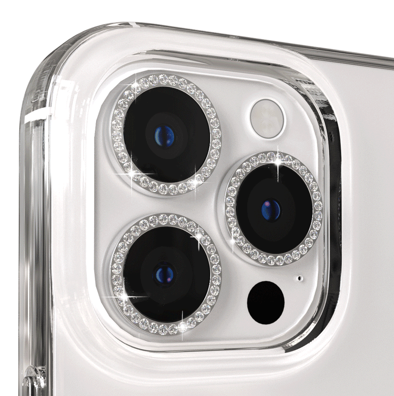 Bling Glter Protezione Per Obiettivo Fotocamera Per IPhone 15 12 11 13 Pro Max Mini 14 Plus 14Pro 14Promax Vetro Protettivo Per Obiettivo Copertura Completa - Foto 3