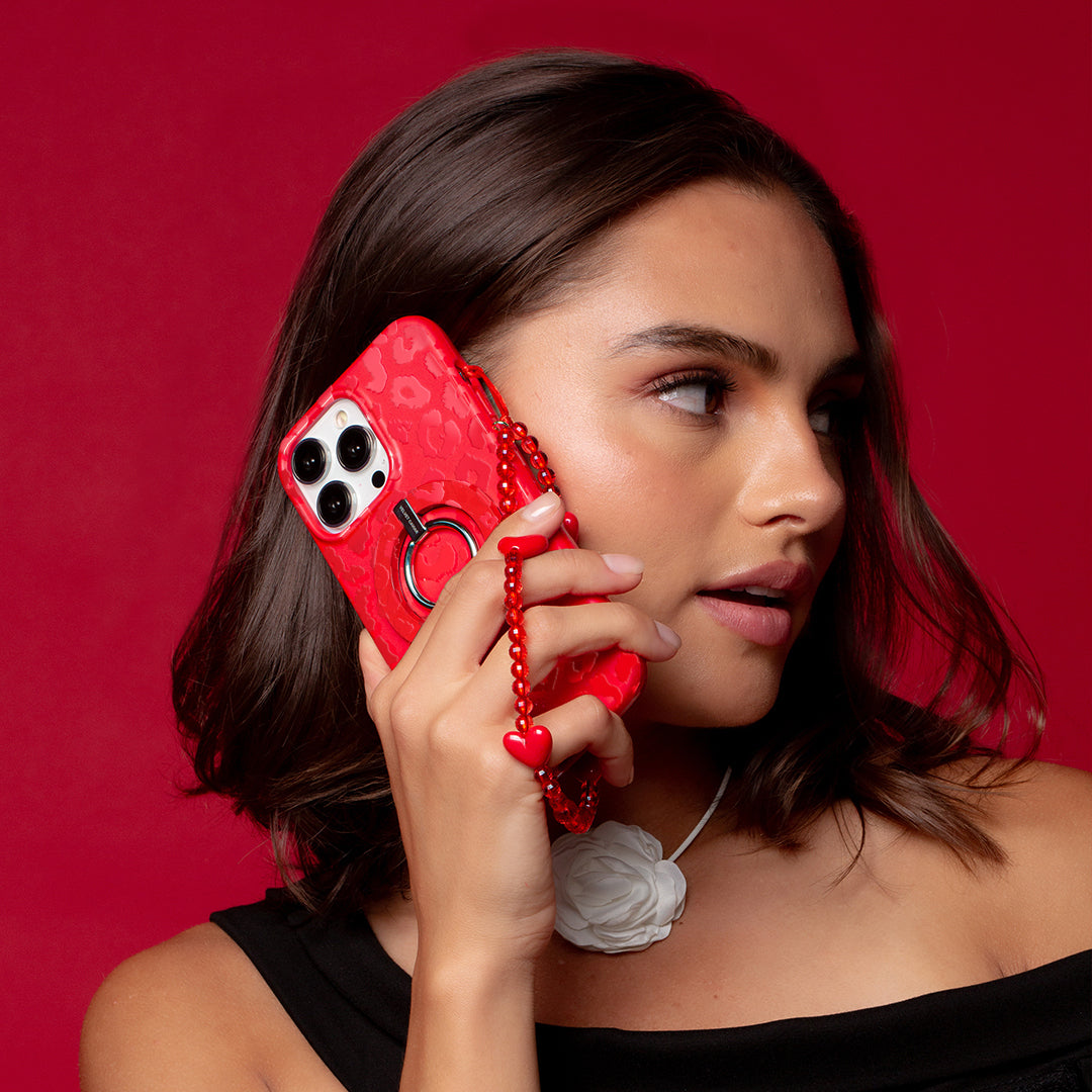 Red Hot Leopard iPhone Case - Thumbnail 2