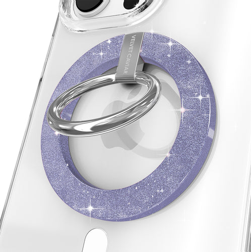 Lilac Stardust Glitter MagSafe Grip Ring