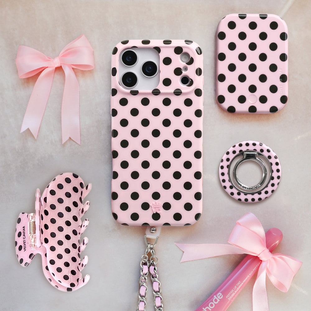 Princess Pink Polkadot Hair Clip display picture 3