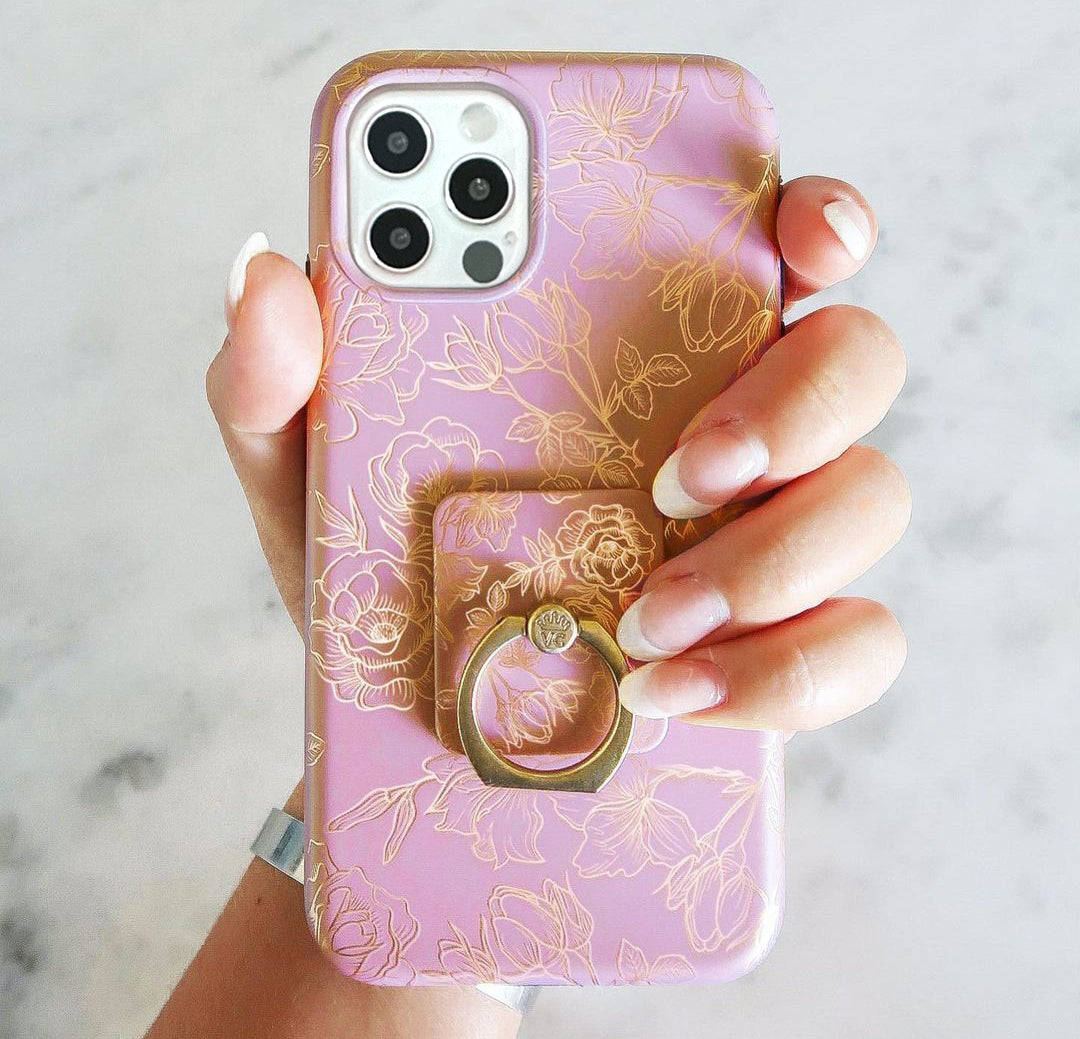 Velvet Caviar Compatible with iPhone 11 Pro Case Floral Flower for Women & Girls - Cute Protective Phone Cases (Rose Gold Flowers)