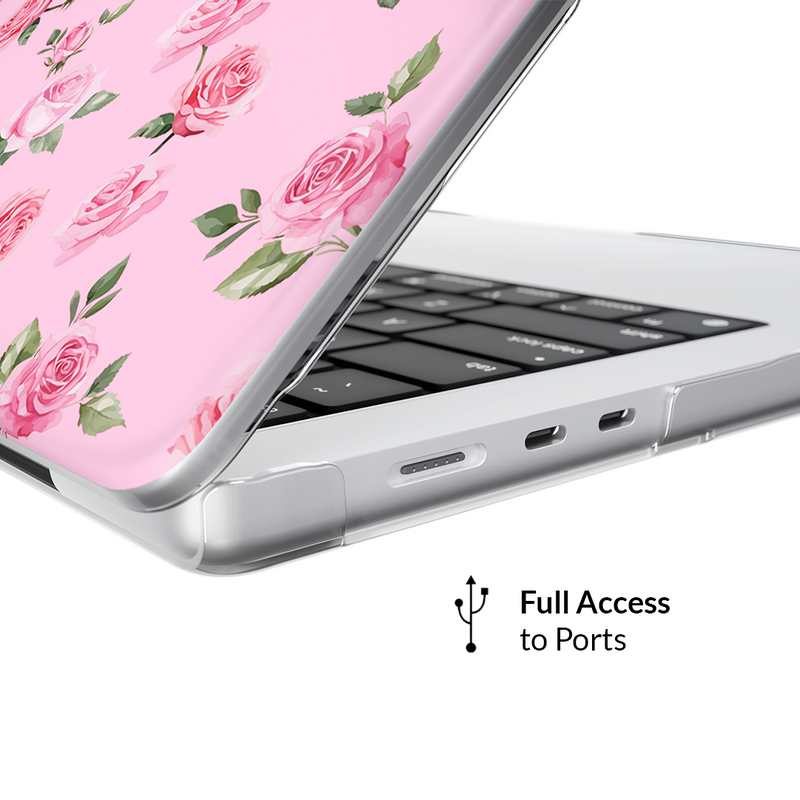 Baby Pink Roses MacBook Case - Main Image