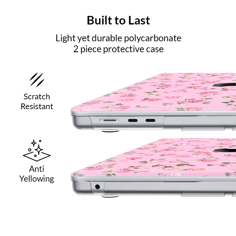 Baby Pink Roses MacBook Case