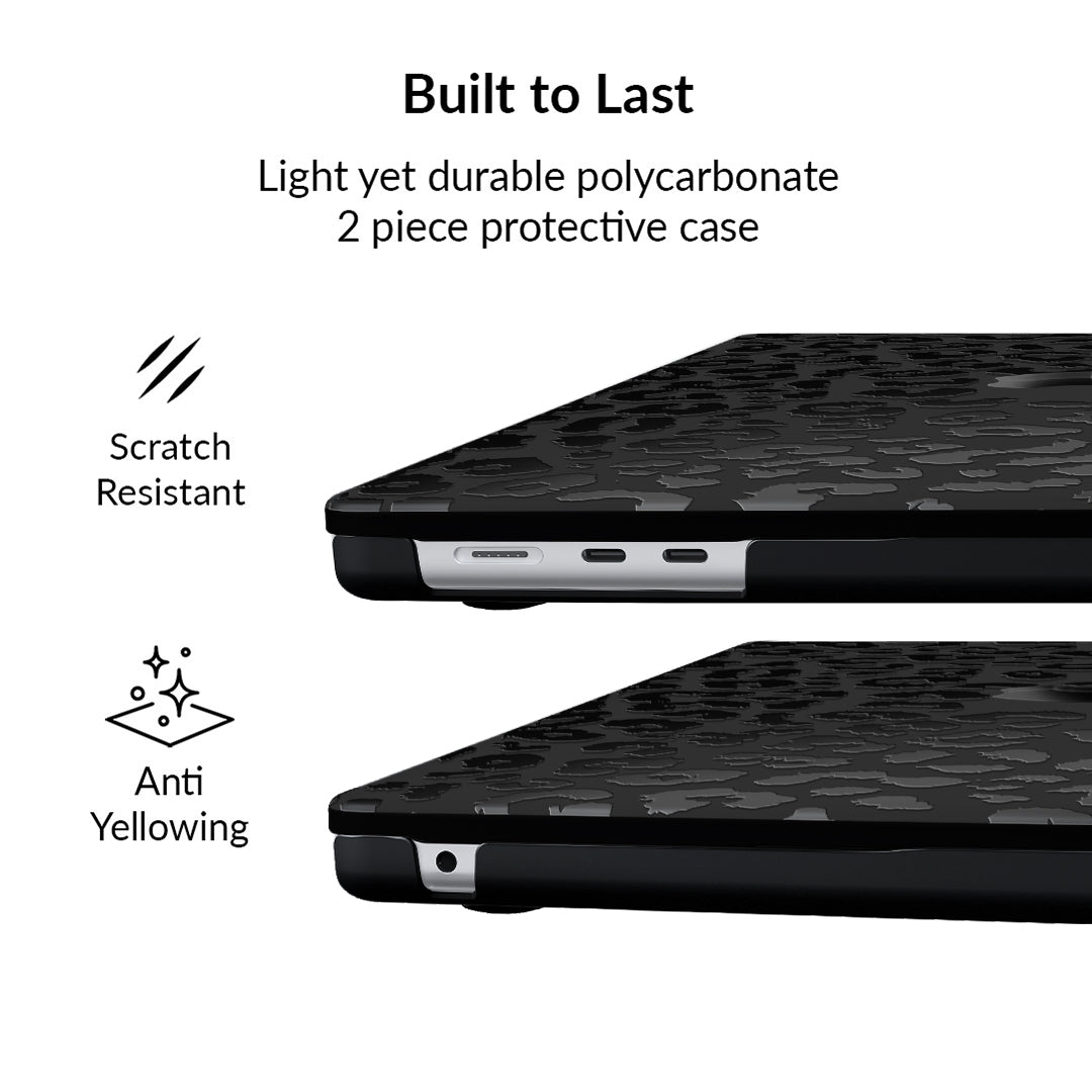 Black Leopard MacBook Case - Thumbnail 4