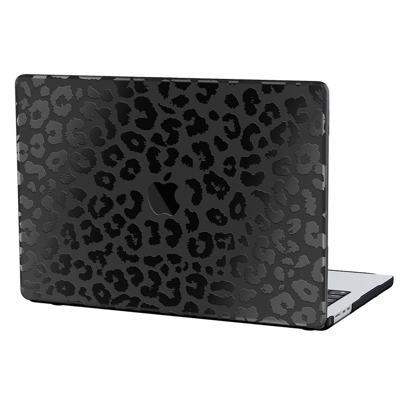 Black Leopard MacBook Case - Main Image