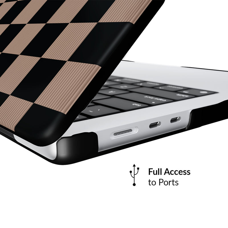 Mocha Vibe Check MacBook Case