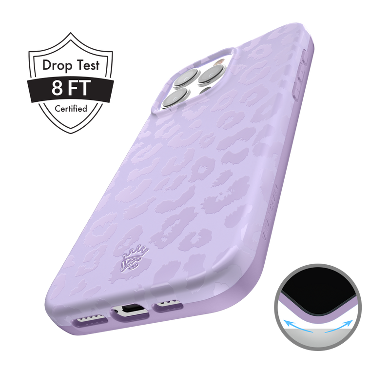 Lilac Leopard iPhone Case