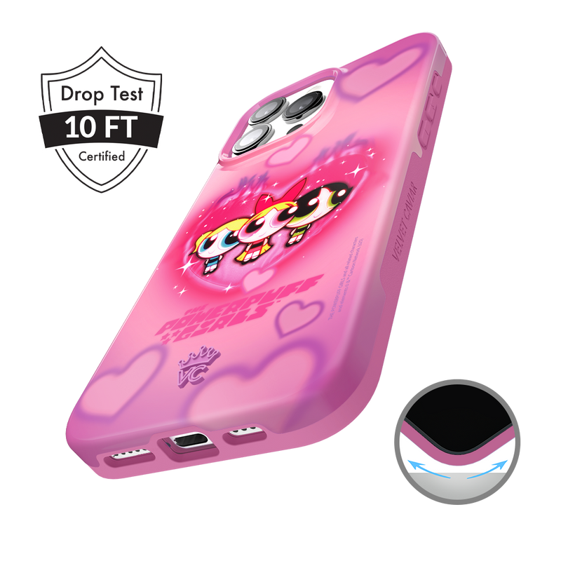 The Powerpuff Girls Airbrush Hearts iPhone Case