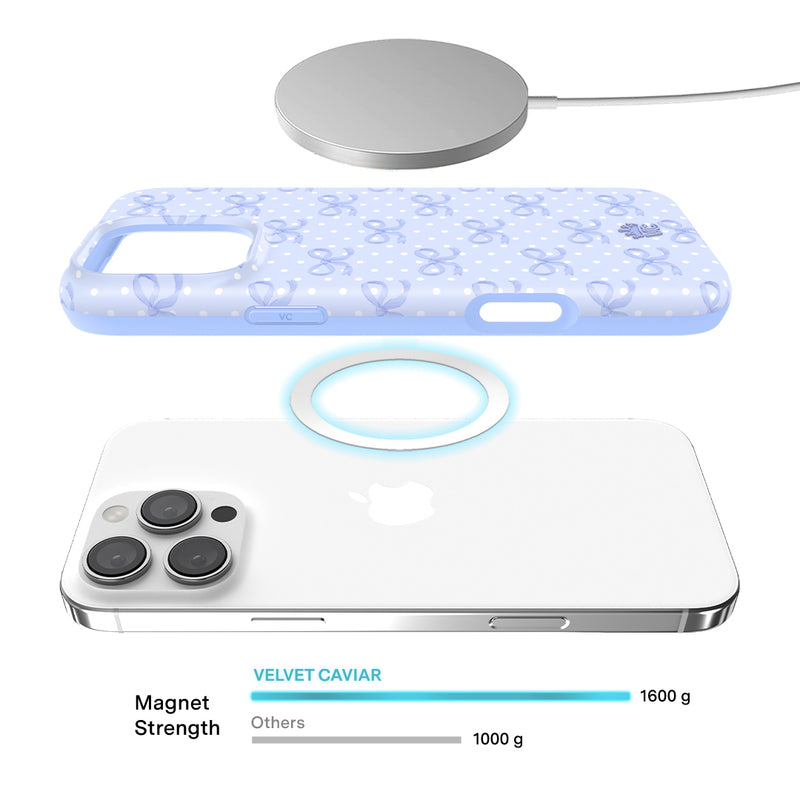 Lovely Blue Bows iPhone Case