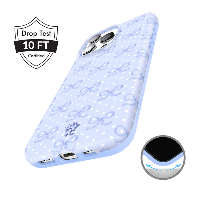 Lovely Blue Bows iPhone Case
