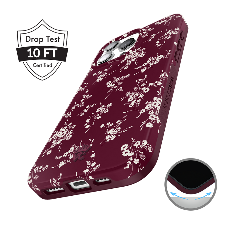 EVRIS - EVRIS iPhone6plusケース ワインレッド burgundy_french_floral_main_im