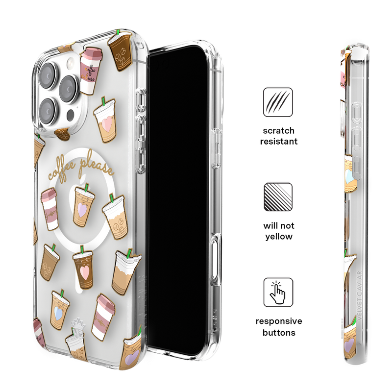 IPhone 7/8 Plus selling Cases: Velvet Caviar Iced Coffee & Casetify Sloth Waterfall