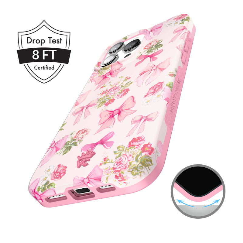 Posie Pink Bow iPhone Case