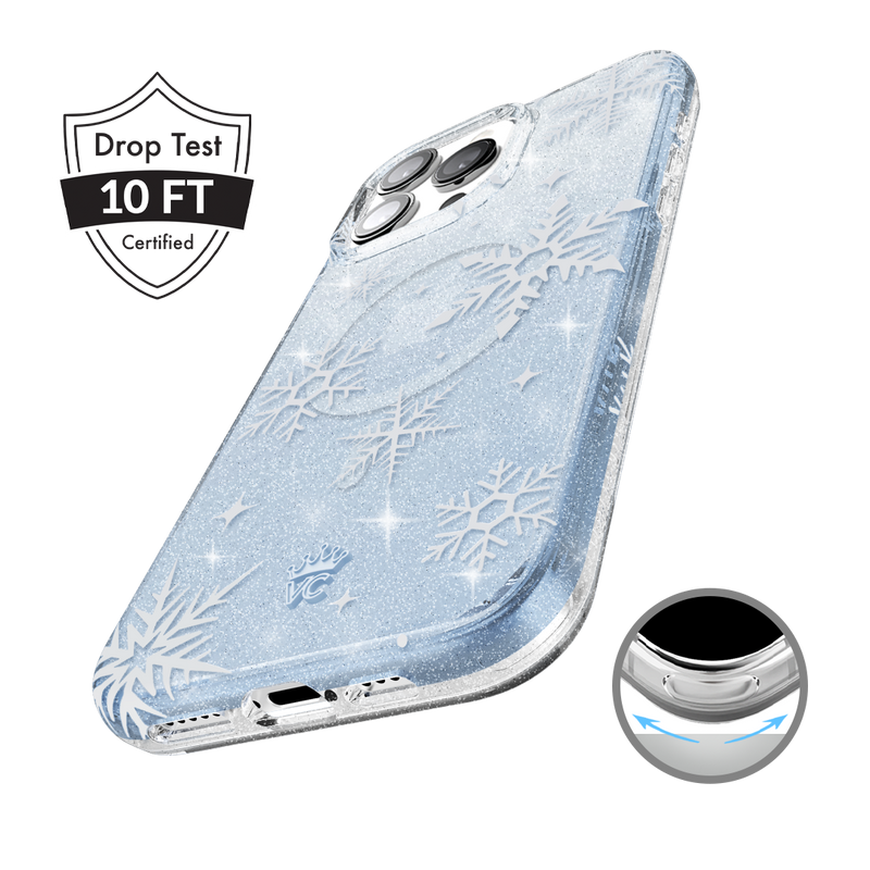 Snow Angel Glitter iPhone Case