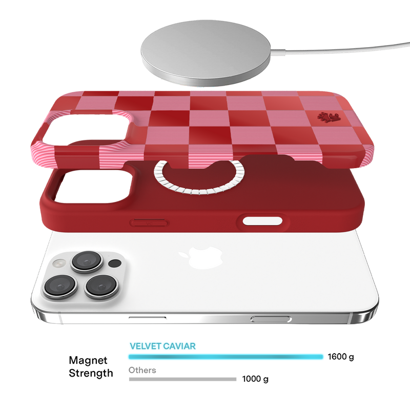 Rose Vibe Checkered iPhone Case
