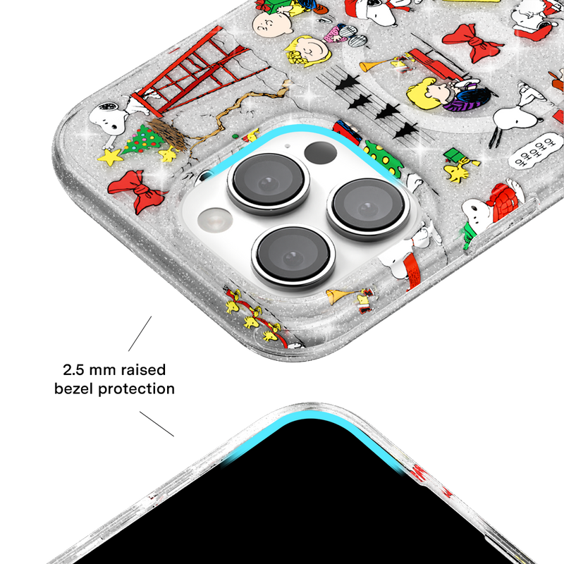 Snoopy Christmas Glitter iPhone Case