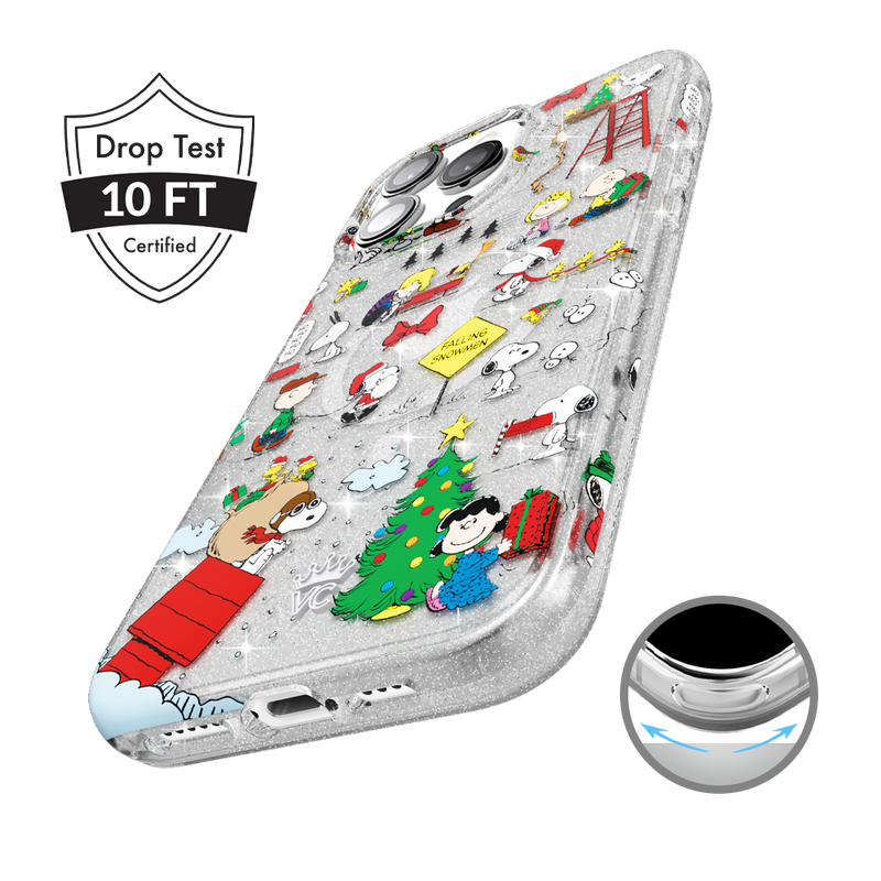 Snoopy Christmas Glitter iPhone Case