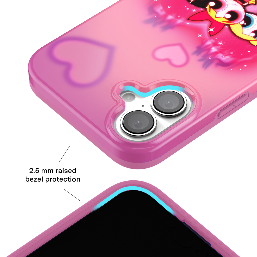 The Powerpuff Girls Airbrush Hearts iPhone Case - Thumbnail 2