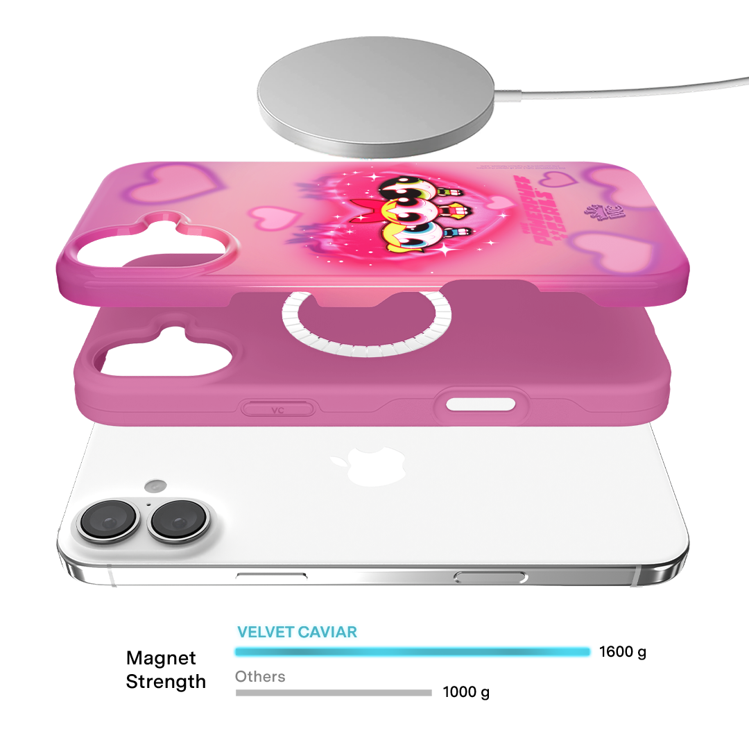 The Powerpuff Girls Airbrush Hearts iPhone Case - Thumbnail 3