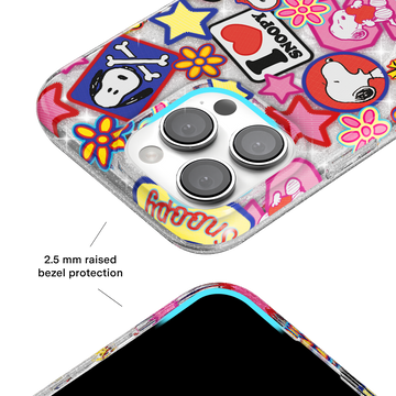 Snoopy Patchwork Glitter iPhone Case