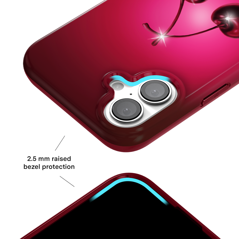 Black Cherry Crystal iPhone Case - Main Image