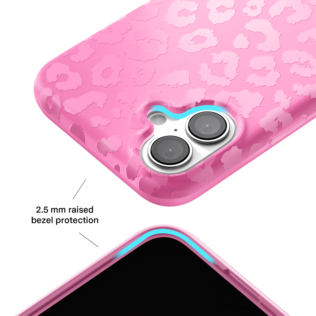 Hot Pink Leopard iPhone Case - Thumbnail 4