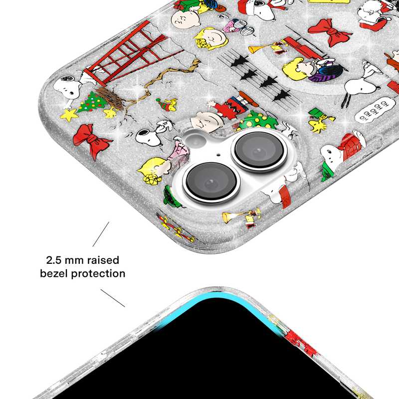 Snoopy Christmas Glitter iPhone Case