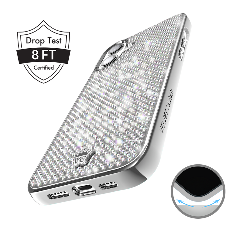Chrome Caviar Crystals iPhone Case