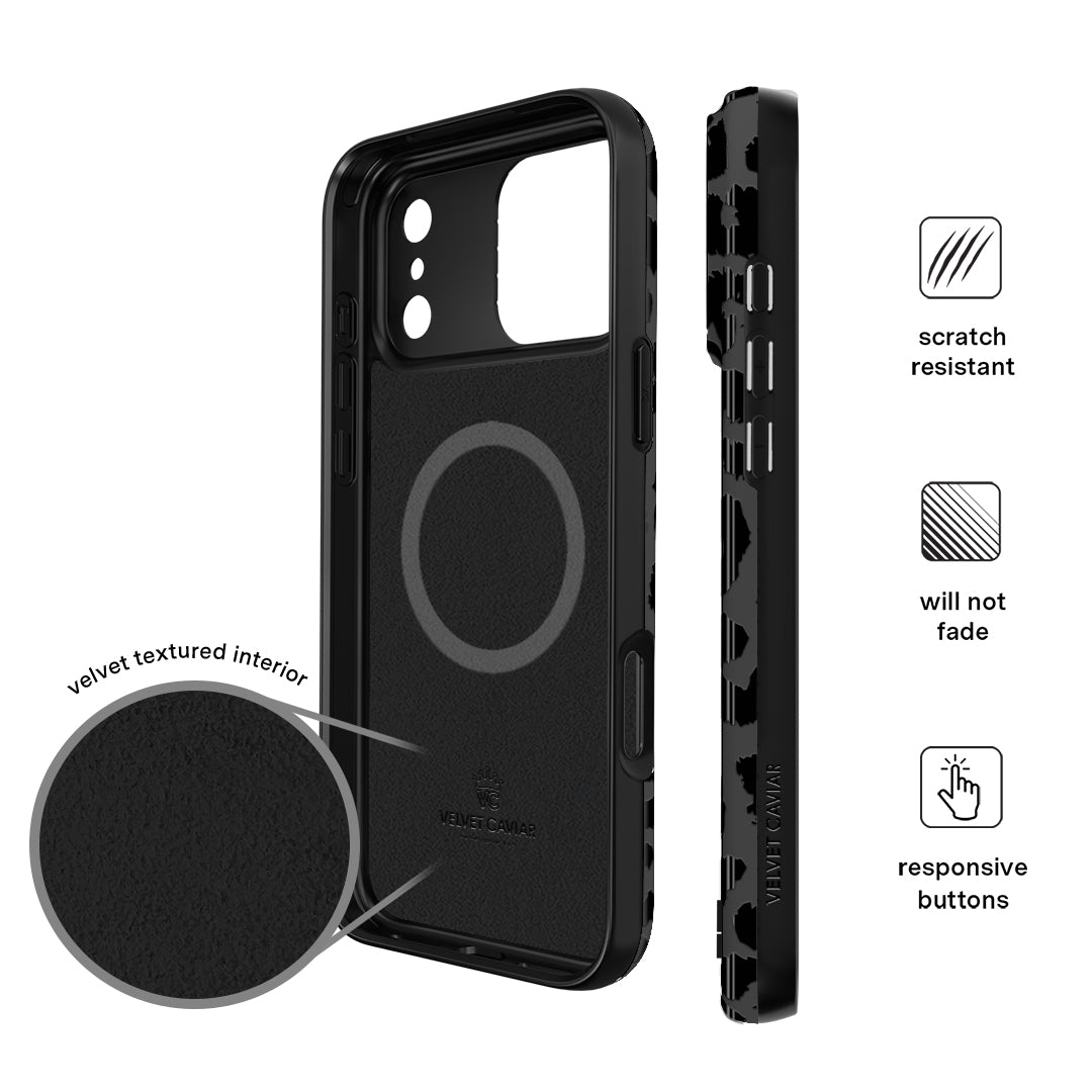 Black Leopard iPhone Wallet Case - Thumbnail 2