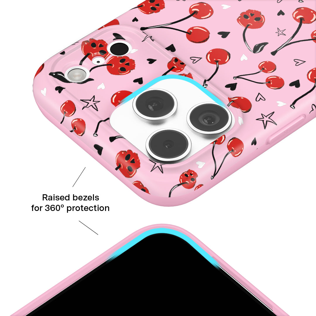 Sour Cherry Skulls iPhone Case