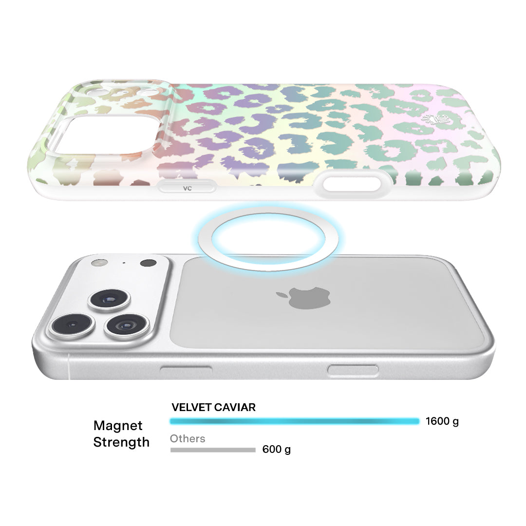 White Opal Leopard iPhone Case - Thumbnail 4