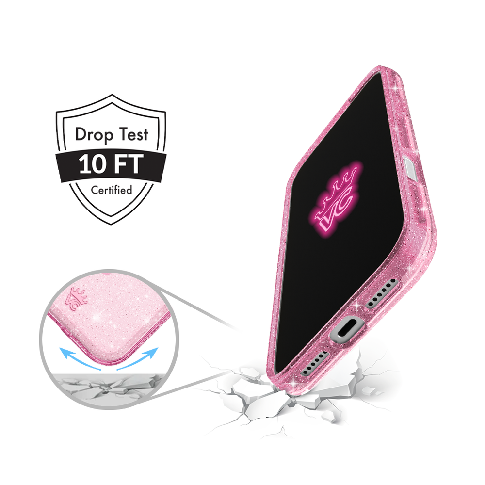 Pink Stardust Glitter iPhone Case