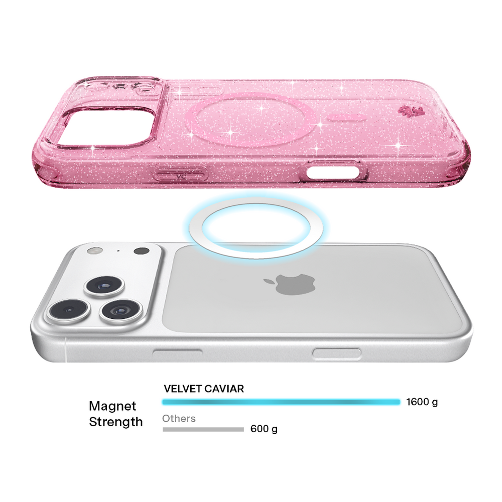 Pink Stardust Glitter iPhone Case