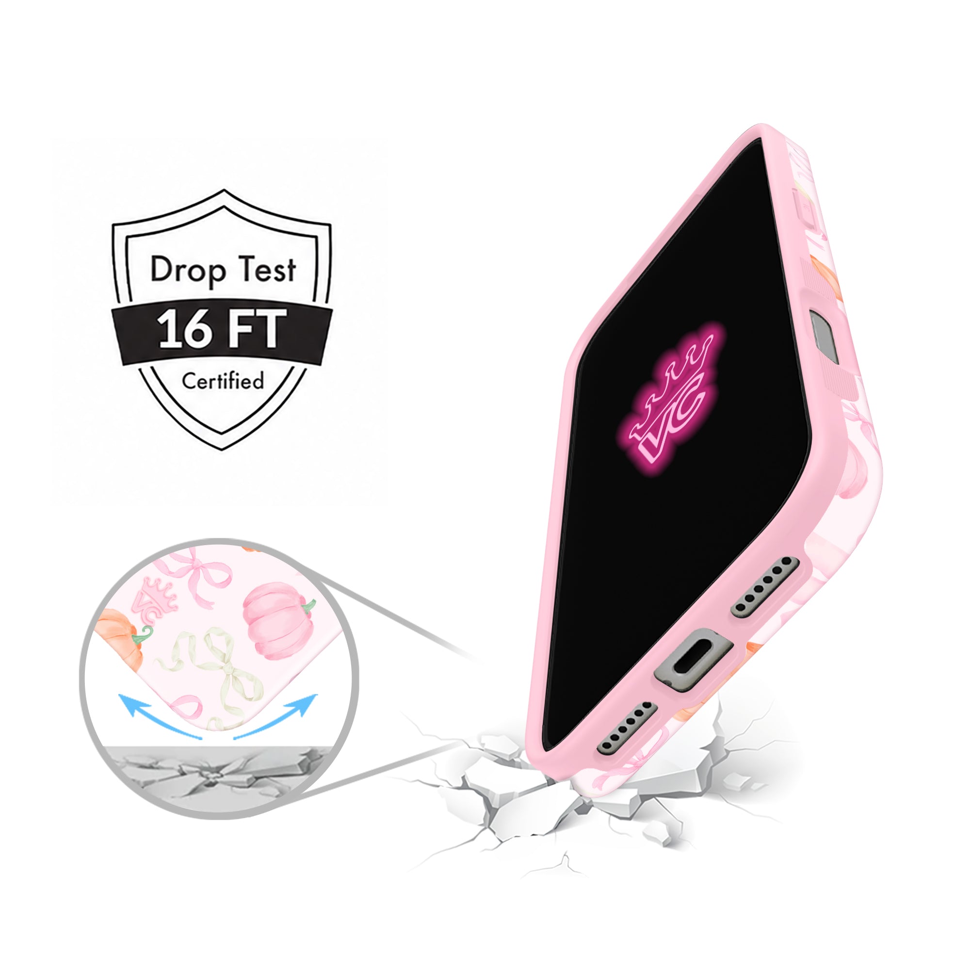Pink Pumpkin Princess iPhone Case